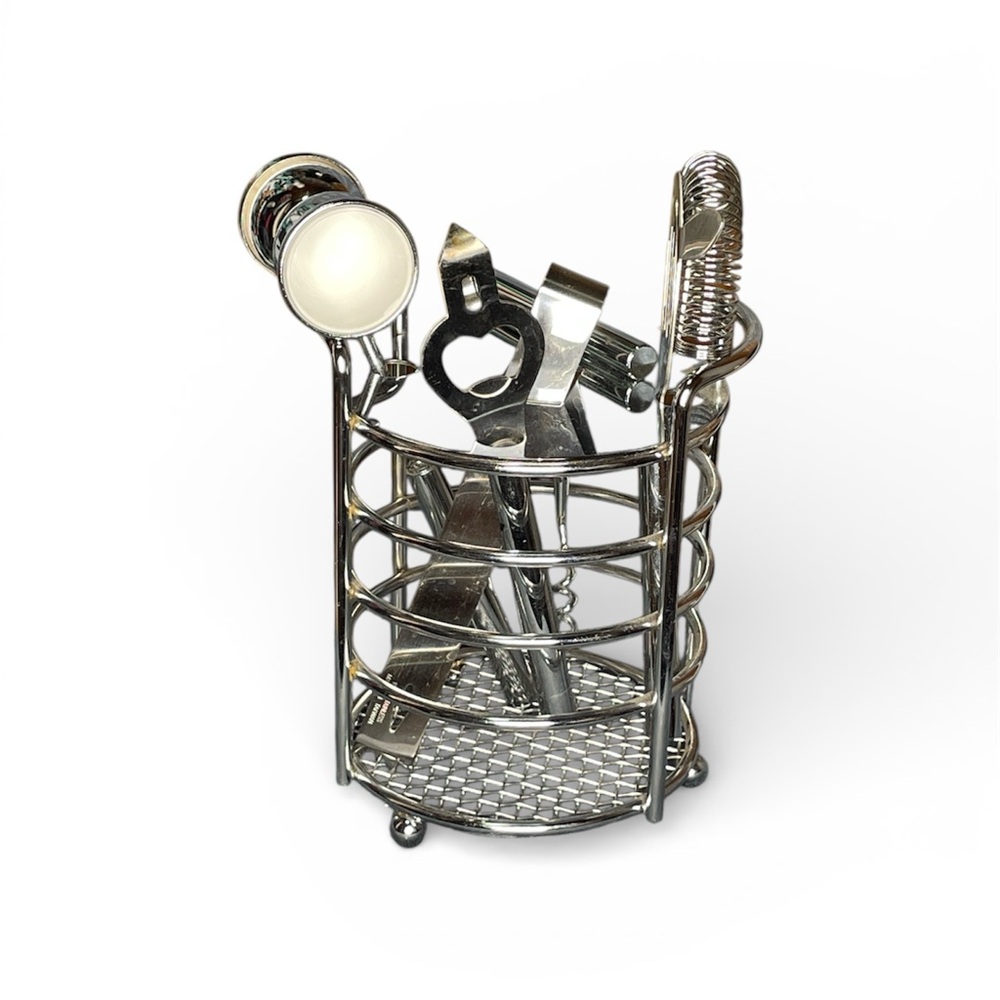 5 PCS Cocktail/Bartender Kit With Stand
